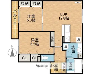 セジュール蔵【2階】の間取り