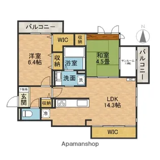 プレジール【2階】の間取り