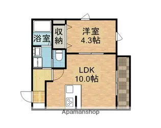 メゾンドゥエスポワール【2階】の間取り
