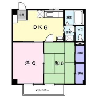 シャトレー中井【1階】の間取り