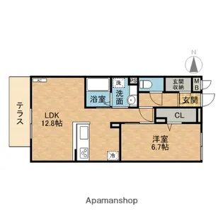 エスタシオン【1階】の間取り