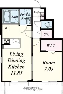 CHERIR上泉(シェリールカミイズミ)【1階】の間取り