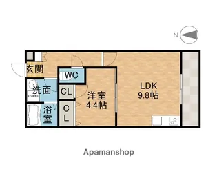 レジデンス橘【2階】の間取り