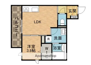 ブラン シェトワ【4階】の間取り