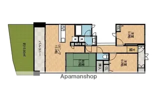 千里丘ガーデンハウス【2階】の間取り