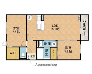 セジュール春日【2階】の間取り