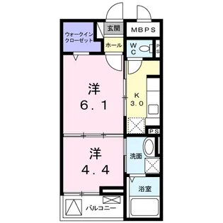 グランシャリオ【1階】の間取り