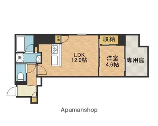 山崎マンション15(元町)【1階】の間取り