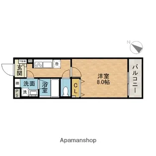 ヴィルヌーブ庄屋【1階】の間取り