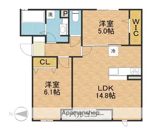 Citron Plume(シトロンプリュム)【1階】の間取り