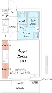 リブリ・エスポワール茨木【1階】の間取り