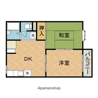 二階堂ハイツA棟【2階】の間取り