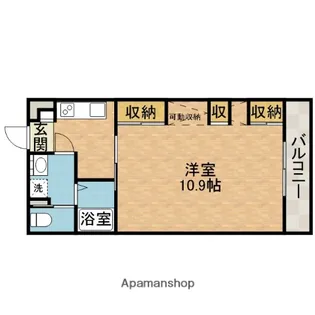 ウエスタンハイツ茨木駅前【1階】の間取り