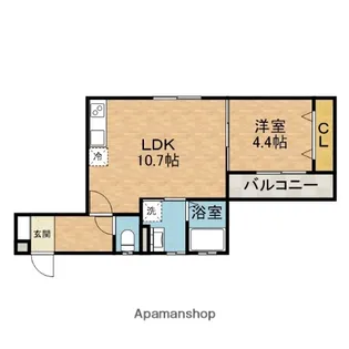 クレシタ茨木【2階】の間取り