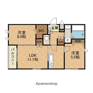 アースフィールド【2階】の間取り