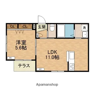 コスタペルラ・N【1階】の間取り