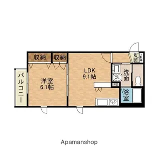 クローバーズコート茨木【3階】の間取り