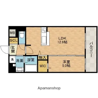 大阪府高槻市城西町【マンション】の間取り