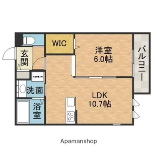 ハイム ミニョン西中条【3階】の間取り