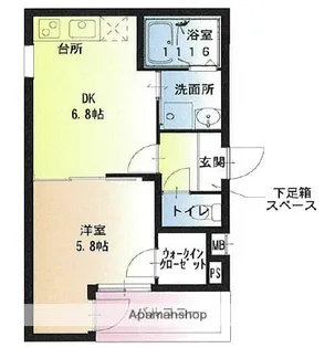 フジパレス正雀駅南Ⅰ番館【1階】の間取り