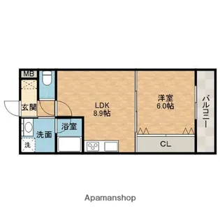 リブ・シャイン青葉丘南【3階】の間取り
