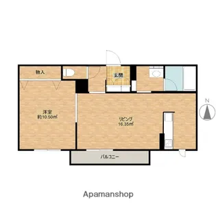 シャーメゾンKTMSECOND【1階】の間取り
