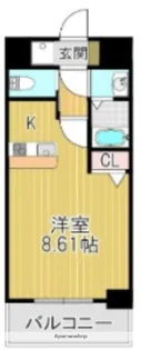 ロイス南茨木【5階】の間取り