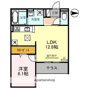 D−ROOM阪急茨木市【1階】の間取り