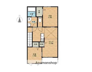 グローレ茨木【2階】の間取り