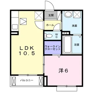ヴィアソーレ摂津【1階】の間取り