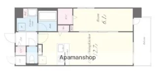 GALLERIA VILLA(ガレリアヴィラ) 中央通りⅠ【4階】の間取り