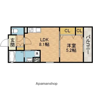 ラモーナ一津屋Ⅰ【3階】の間取り