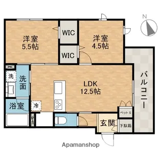 CASA FELICE【2階】の間取り