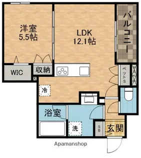 吹田市昭和町へーベルメゾン【3階】の間取り