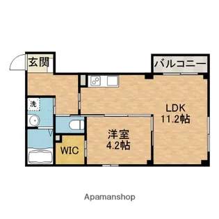 仮称)春日1丁目アパート【4階】の間取り