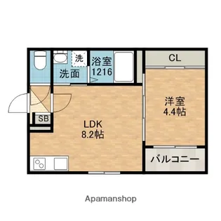 チロル水尾【1階】の間取り