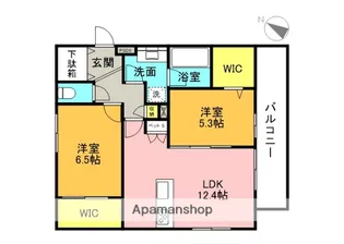 仮称吹田市山田南ヘーベルメゾン【2階】の間取り