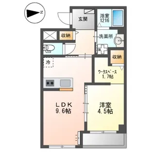 ブランキューブ南摂津【2階】の間取り
