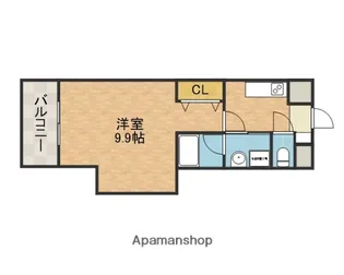 ウィステリアコート正雀【1階】の間取り