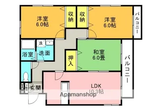 マーメイドハイツ【1階】の間取り