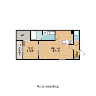 イル・フィオーレ一津屋【1階】の間取り