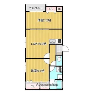 (仮称)La-Crea総持寺【2階】の間取り