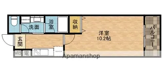 1Kの間取り画像