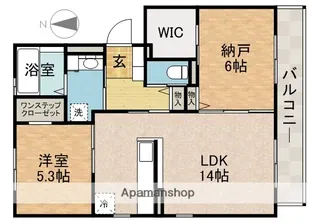 Primrose INABA【1階】の間取り