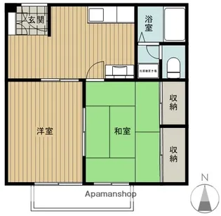 ベル・クレスト【1階】の間取り