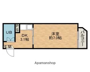 RKAマンション【1階】の間取り
