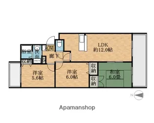 スペンドカームリー【2階】の間取り