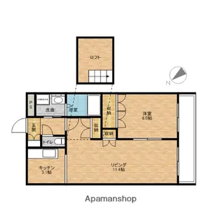 フォルトゥーナ【2階】の間取り