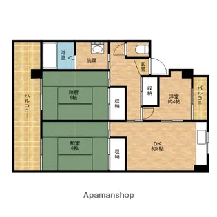 中沢マンション【2階】の間取り