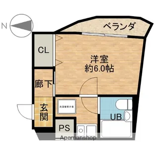 エディントンビル【4階】の間取り